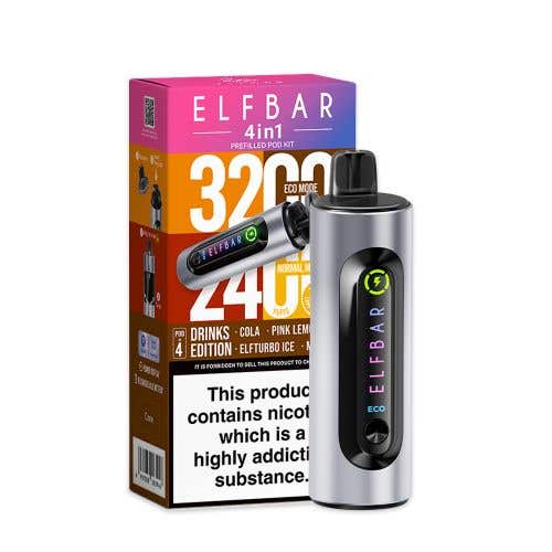 Elf Bar 4-in-1 3200 Prefilled Pod Kit - £7.99 or 3 for £23