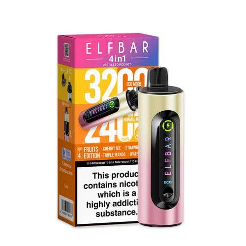 Elf Bar 4-in-1 3200 Prefilled Pod Kit - £7.99 or 3 for £23