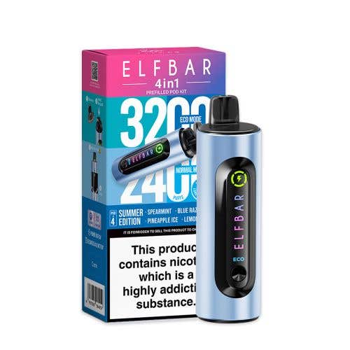Elf Bar 4-in-1 3200 Prefilled Pod Kit - £7.99 or 3 for £23