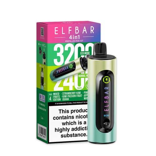 Elf Bar 4-in-1 3200 Prefilled Pod Kit - £7.99 or 3 for £23