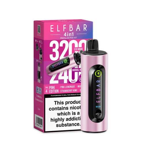 Elf Bar 4-in-1 3200 Prefilled Pod Kit - £7.99 or 3 for £23
