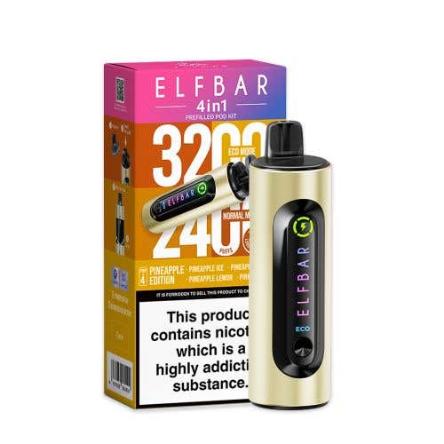 Elf Bar 4-in-1 3200 Prefilled Pod Kit - £7.99 or 3 for £23