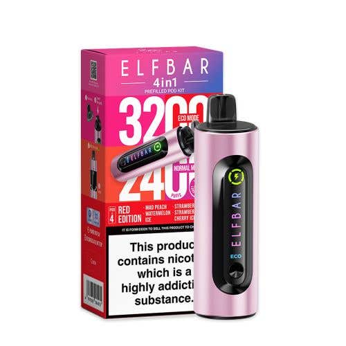 Elf Bar 4-in-1 3200 Prefilled Pod Kit - £7.99 or 3 for £23