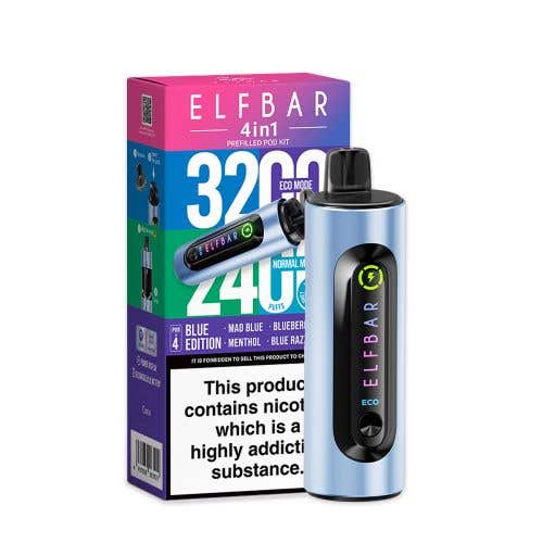 Elf Bar 4-in-1 3200 Prefilled Pod Kit - £7.99 or 3 for £23
