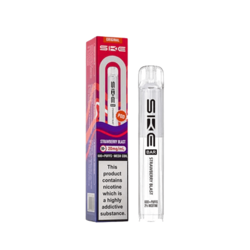 SKE Bar 600 Prefilled Pods - Eliquid Base - Strawberry Blast