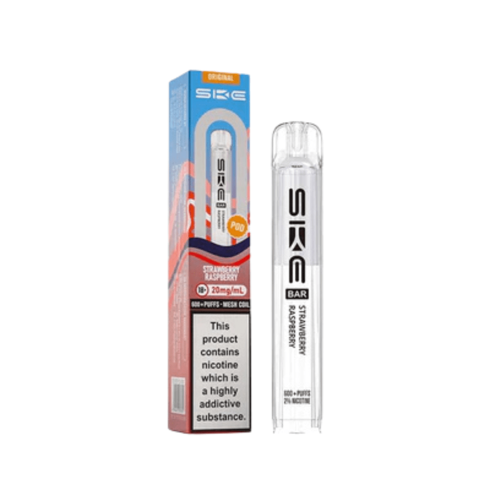 SKE Bar 600 Prefilled Pods - Eliquid Base - Strawberry Raspberry