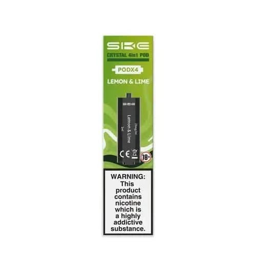 SKE Crystal 4 In 1 Pre-Filled Pods - 20MG  -Lemon & Lime