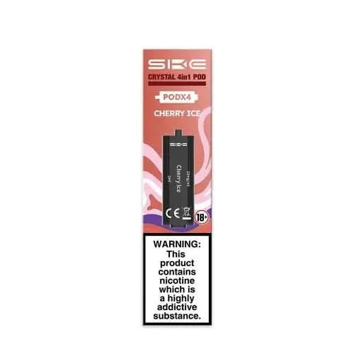 SKE Crystal 4 In 1 Pre-Filled Pods - 20MG  -Cherry Ice