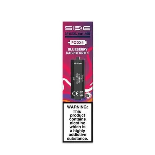 SKE Crystal 4 In 1 Pre-Filled Pods - 20MG  -Blueberry Raspberries