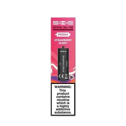 SKE Crystal 4 In 1 Pre-Filled Pods - 20MG  -Strawberry Burst