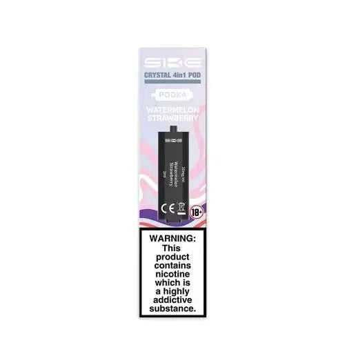 SKE Crystal 4 In 1 Pre-Filled Pods - 20MG  -Watermelon Strawberry