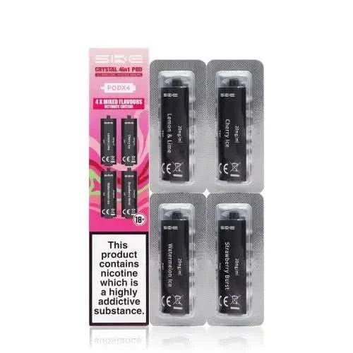 SKE Crystal 4 In 1 Pre-Filled Pods - 20MG  -Ultimate Edition Mixed