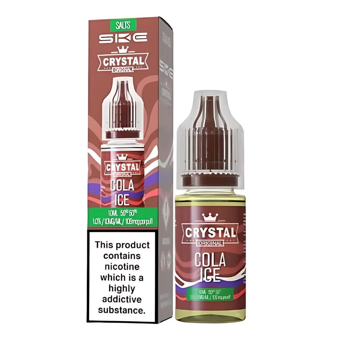 SKE Crystal NIC Salt 10ml, Cola Ice 