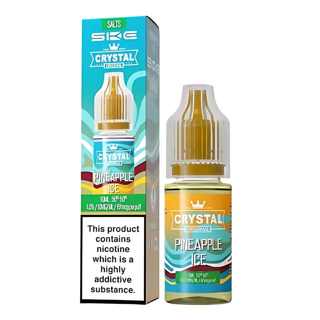 SKE Crystal NIC Salt 10ml, Pineapple Ice 