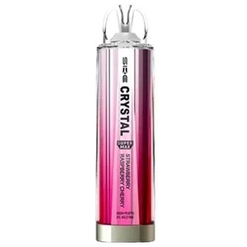 SKE Crystal Super Max 4500 Disposable Vape Device - 20mg - Eliquid Base - Strawberry Raspberry Cherry