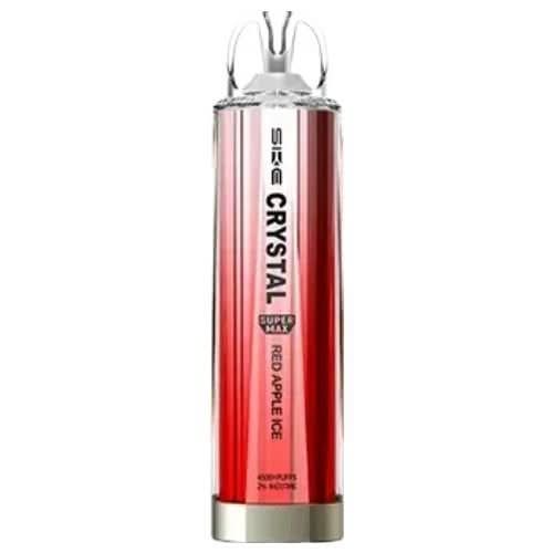 SKE Crystal Super Max 4500 Disposable Vape Device - 20mg - Eliquid Base - Red Apple Ice
