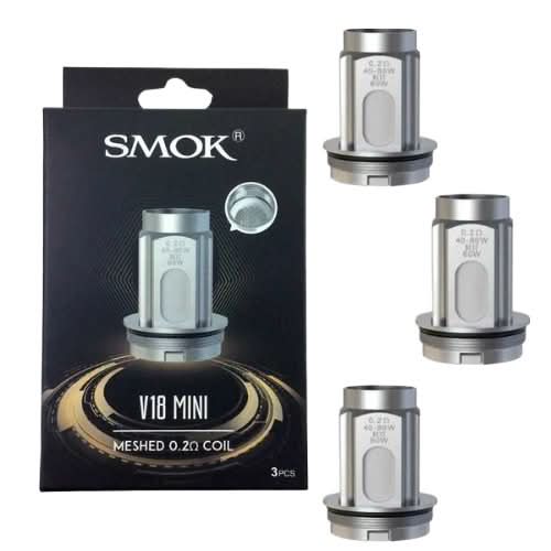 SMOK V18 Mini Replacement Coils ( Pack of 3 )  - V18 Mini Meshed 0.2 ohm