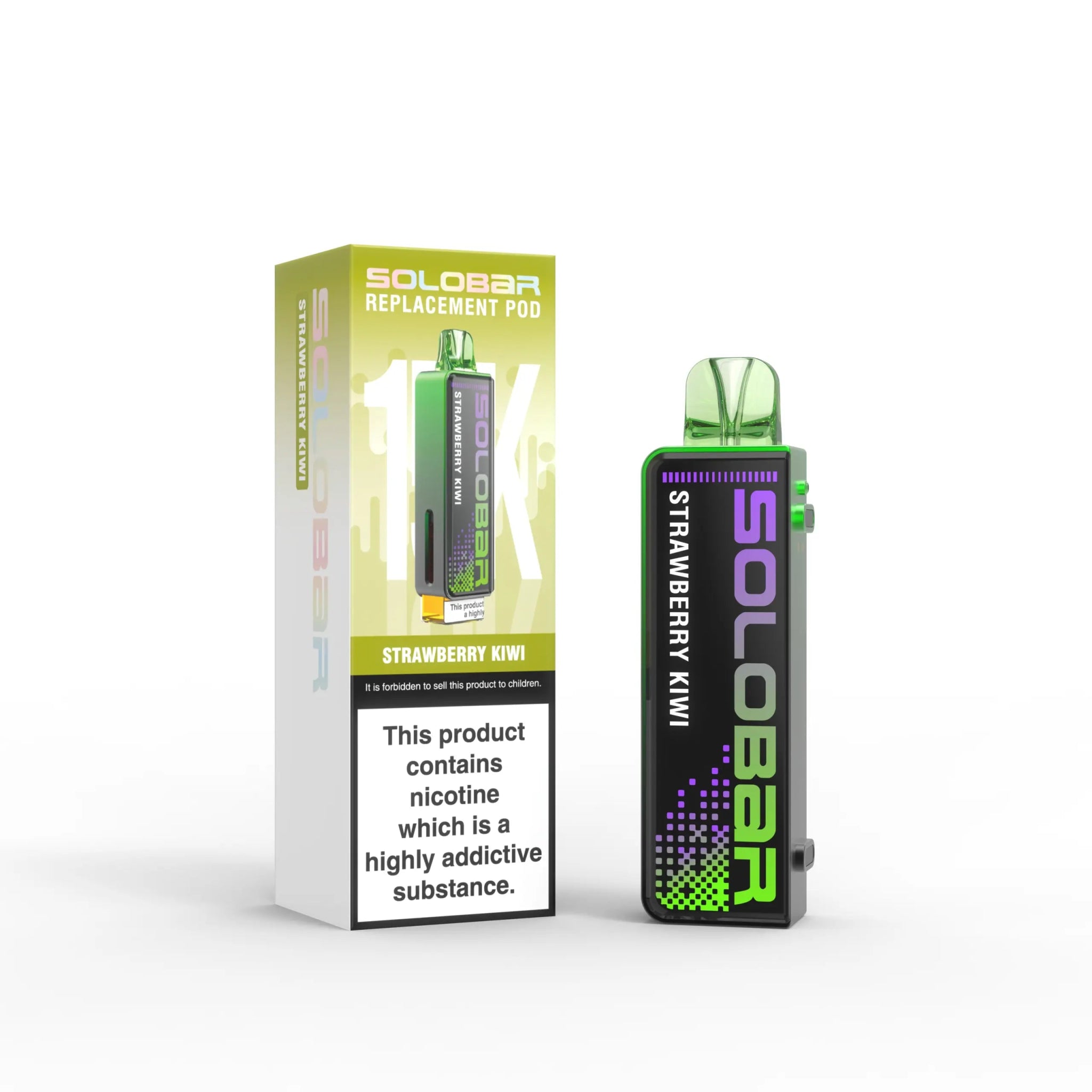 Solobar 15K Prefilled Pods - Eliquid Base - Strawberry Kiwi