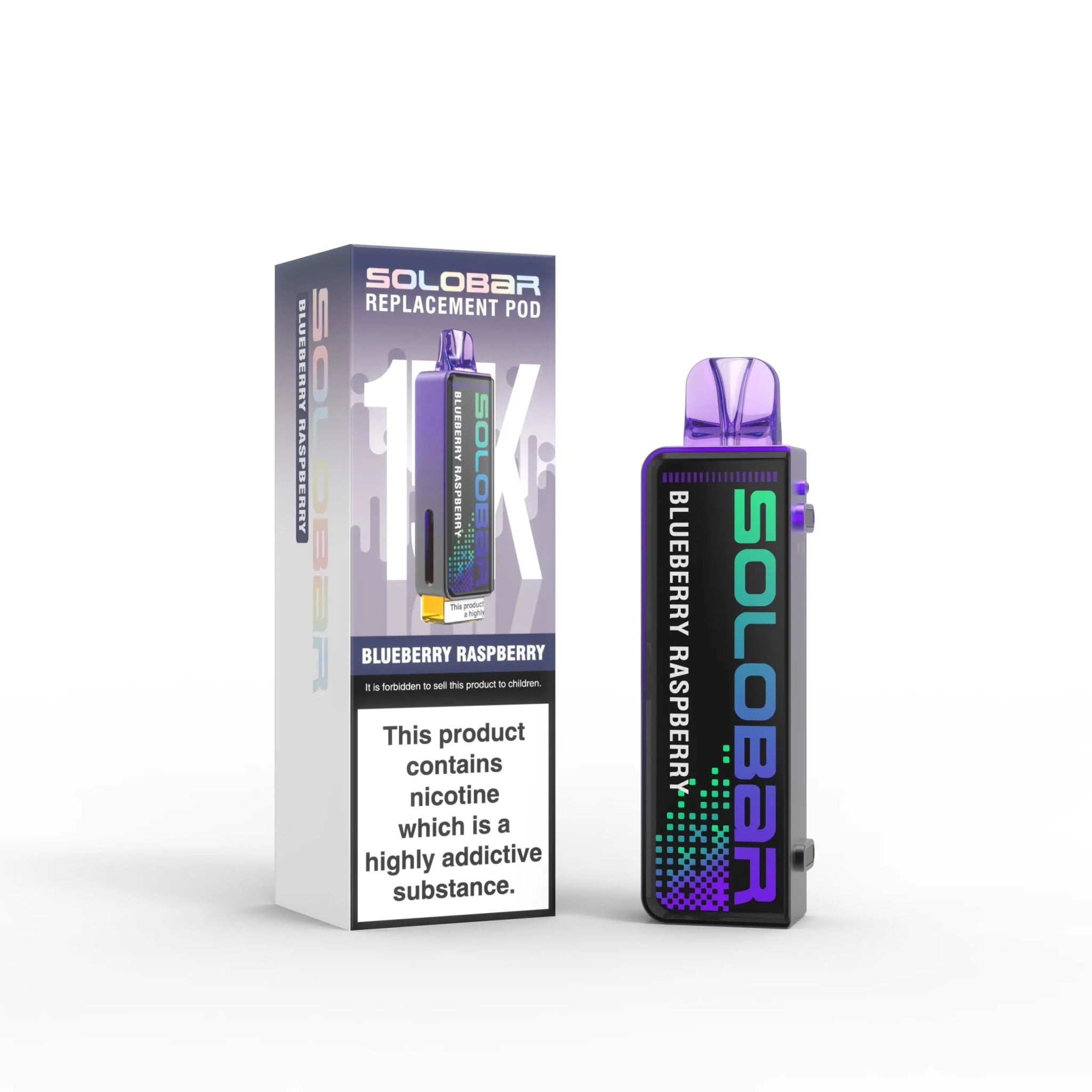 Solobar 15K Prefilled Pods - Eliquid Base - Blueberry Raspberry