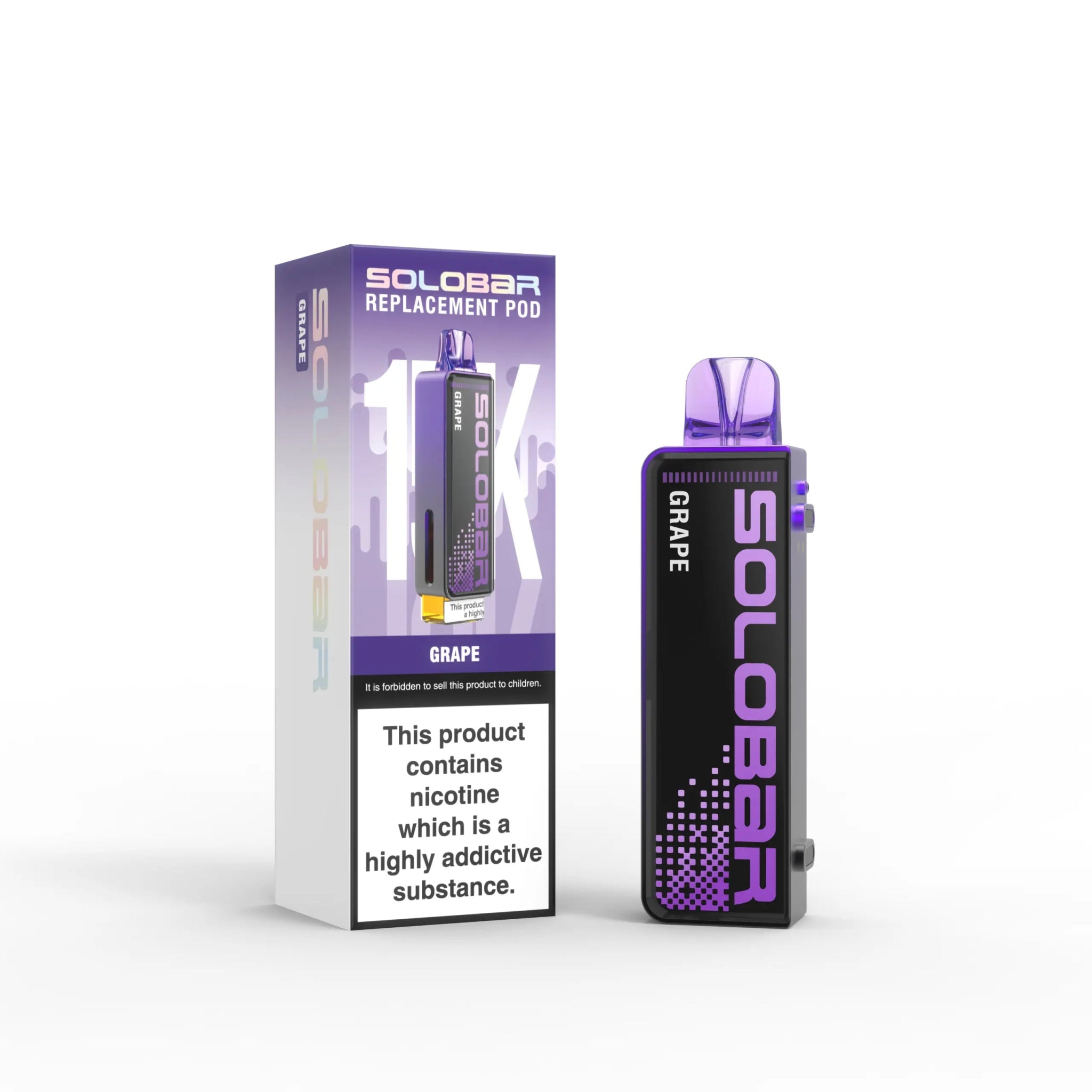 Solobar 15K Prefilled Pods - Eliquid Base - Grape