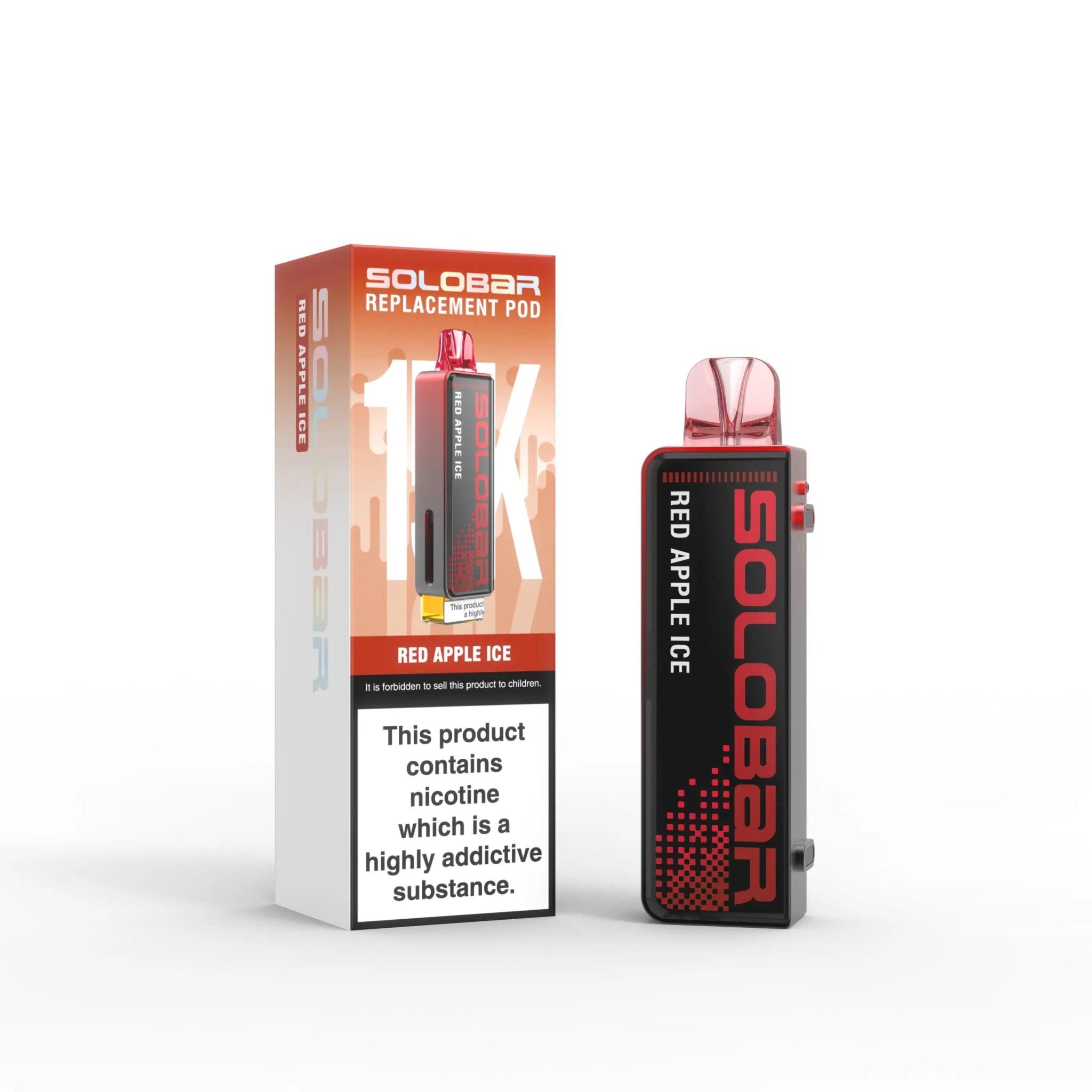 Solobar 15K Prefilled Pods - Eliquid Base - Red Apple Ice
