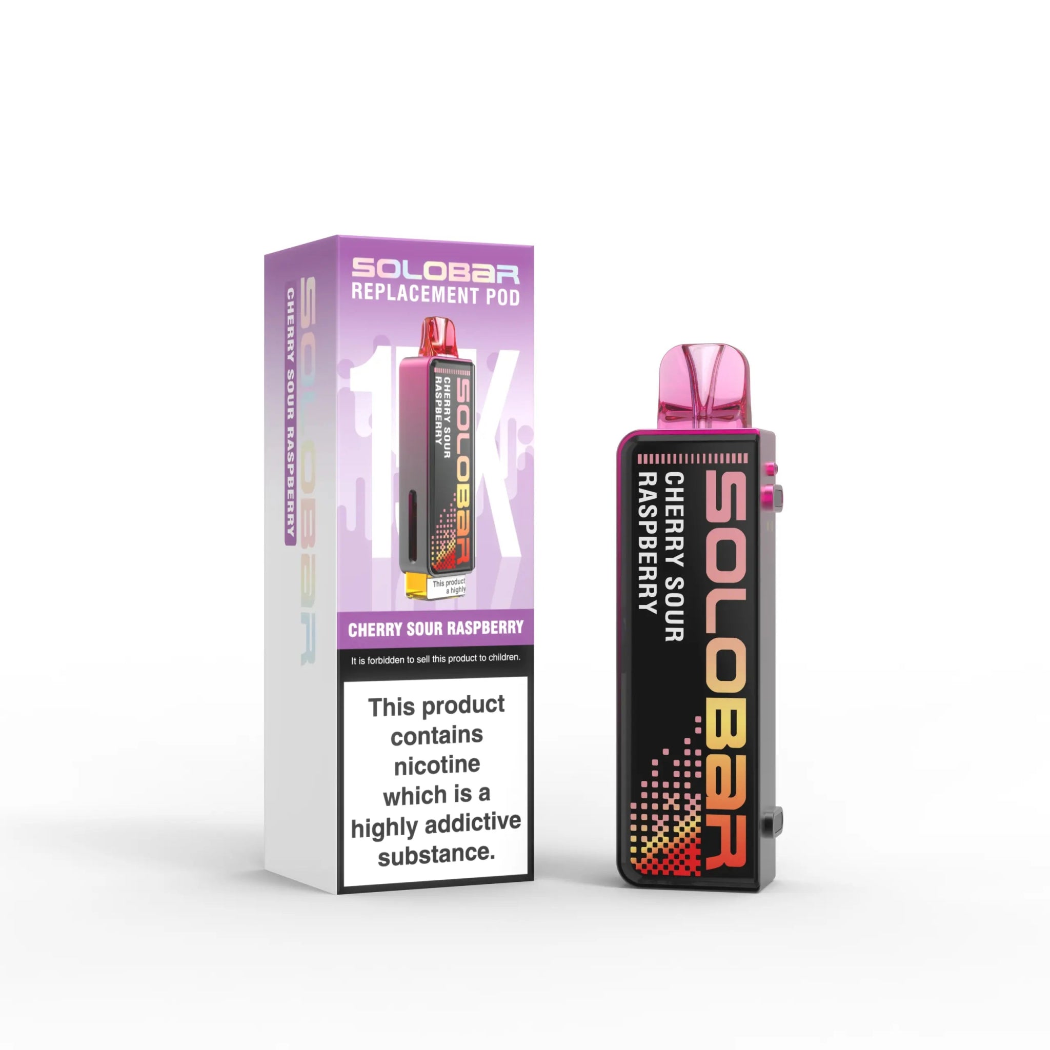 Solobar 15K Prefilled Pods - Eliquid Base - Cherry Sour Raspberry