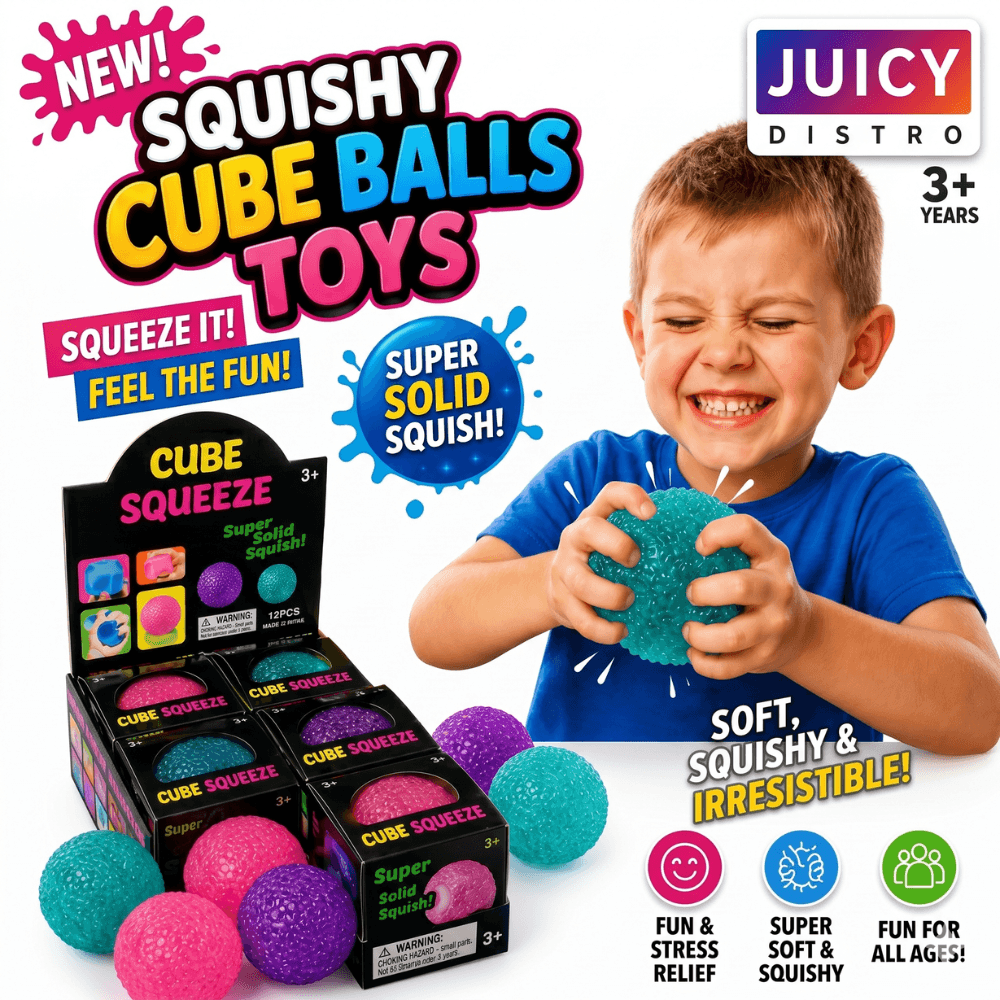 Squishy Cube Balls Super Soft Sensory Stress Relief Toy - Vapewholesalesupplier