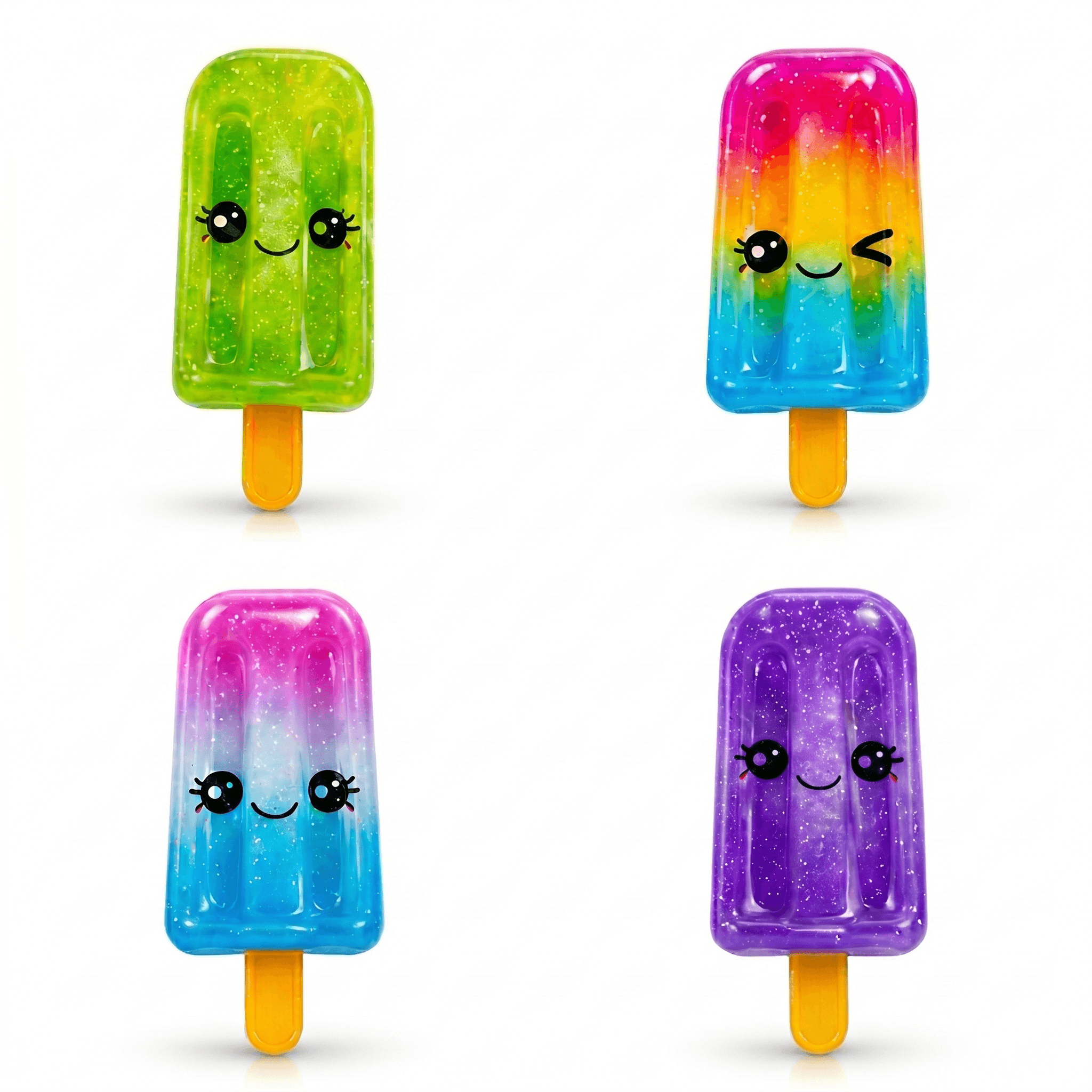 Squishy Fidget Face Lollys Stretchy Sensory Stress Relief Popsicle Toy - Vapewholesalesupplier