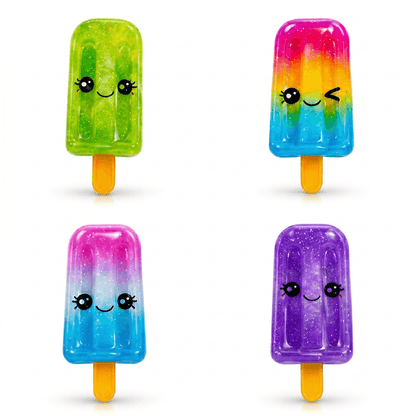 Squishy Fidget Face Lollys Stretchy Sensory Stress Relief Popsicle Toy - Vapewholesalesupplier