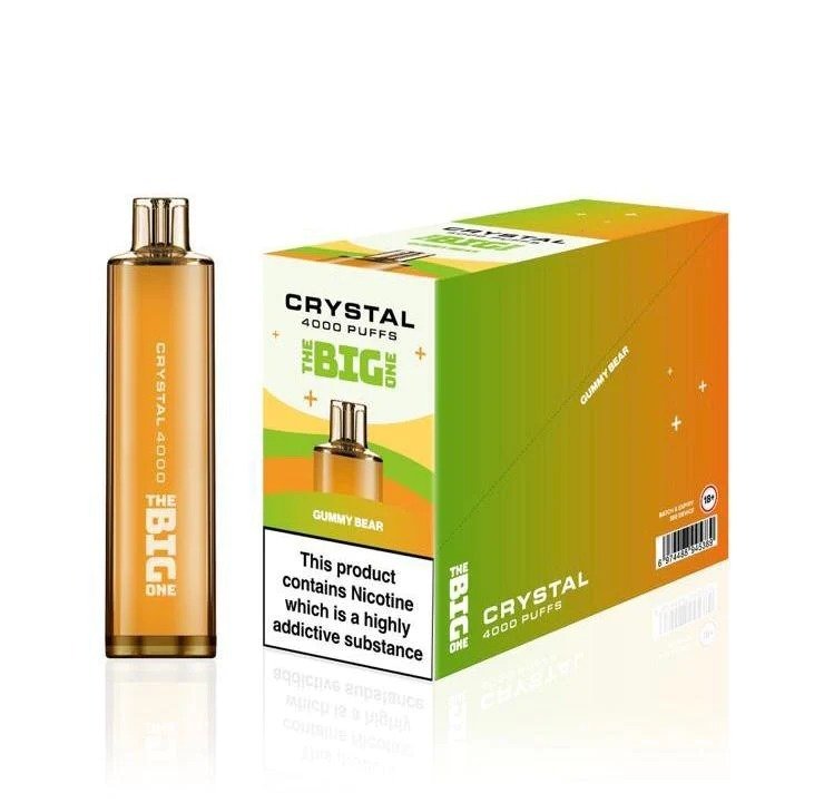 The Big One Crystal 4000 Disposable Vape Device 20MG - Eliquid Base - Gummy Bear