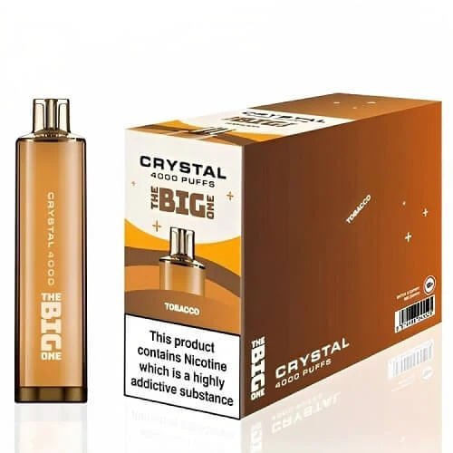 The Big One Crystal 4000 Disposable Vape Device 20MG - Eliquid Base - Tobacco