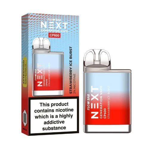 The Crystal CP600 Disposable Vape Device - Eliquid Base - Strawberry Ice Brust