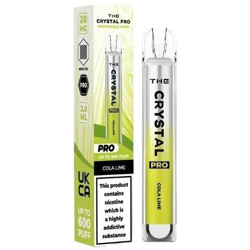 The Crystal Pro 600 Disposable Vape Device - Cola Lime