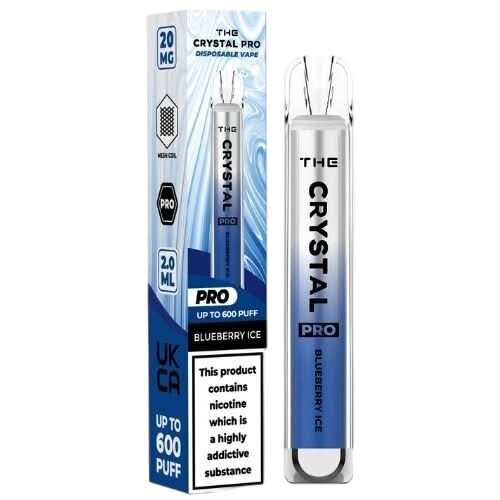 The Crystal Pro 600 Disposable Vape Device - Blueberry Ice