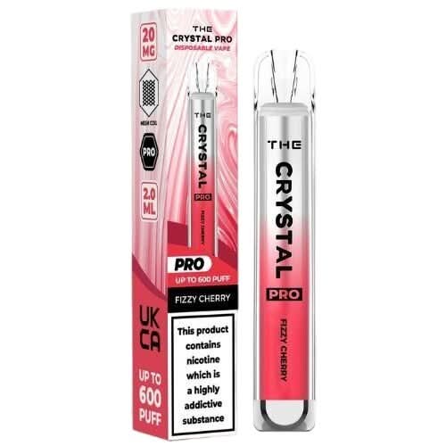 The Crystal Pro 600 Disposable Vape Device  - Fizzy Cherry