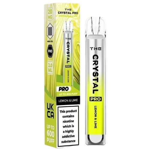 The Crystal Pro 600 Disposable Vape Device  - Lemon & Lime
