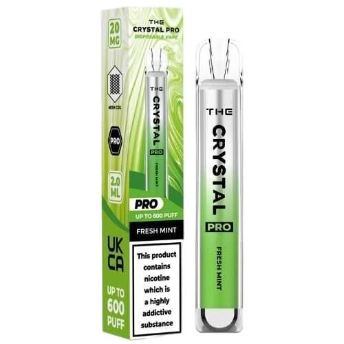 The Crystal Pro 600 Disposable Vape Device  - Fresh Mint