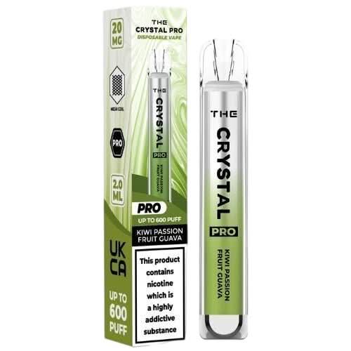 The Crystal Pro 600 Disposable Vape Device  - Kiwi Passion Fruit Guava