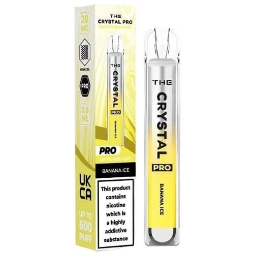 The Crystal Pro 600 Disposable Vape Device- Banana Ice