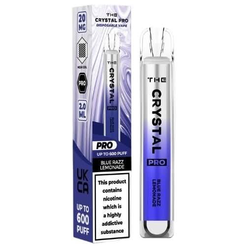 The Crystal Pro 600 Disposable Vape Device - Blue Razz Lemonade