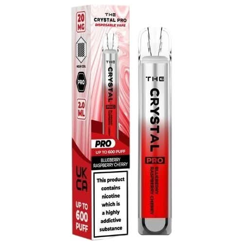 The Crystal Pro 600 Disposable Vape Device  - Blueberry Cherry Cranberry