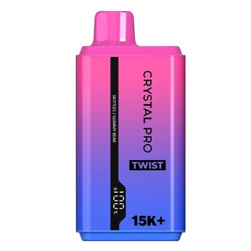 The Crystal Pro Twist 15000+ Puff Disposable Vape Device - Skittles / Gummy Bear
