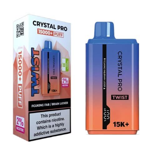 The Crystal Pro Twist 15000+ Puff Disposable Vape Device - Jolly Ranger/ Brain Licker