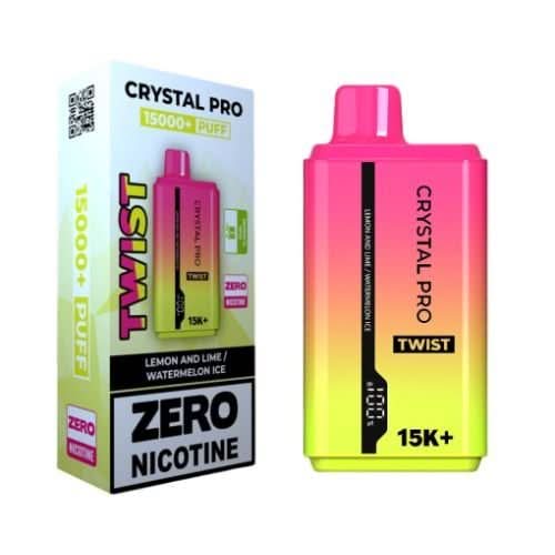 The Crystal Pro Twist 15000+ Puff Disposable Vape Device -Blue Razz Gummy Bear/ Blue Razz Cherry Ice