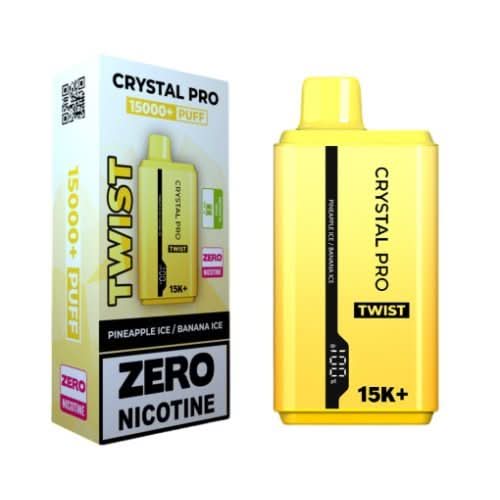 The Crystal Pro Twist 15000+ Puff Disposable Vape Device -Blue Razz Gummy Bear/ Blue Razz Cherry Ice