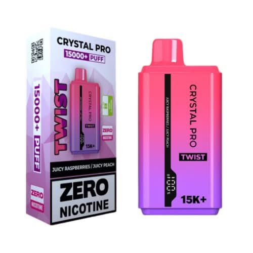 The Crystal Pro Twist 15000+ Puff Disposable Vape Device -Blue Razz Gummy Bear/ Blue Razz Cherry Ice