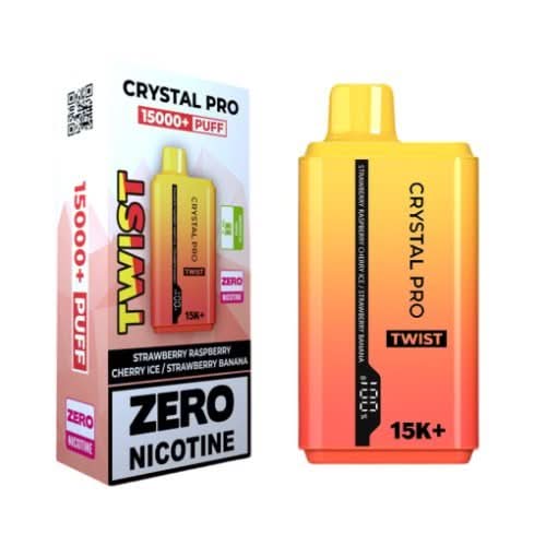 The Crystal Pro Twist 15000+ Puff Disposable Vape Device -Blue Razz Gummy Bear/ Blue Razz Cherry Ice