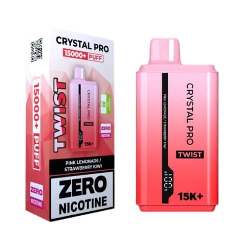 The Crystal Pro Twist 15000+ Puff Disposable Vape Device -Blue Razz Gummy Bear/ Blue Razz Cherry Ice
