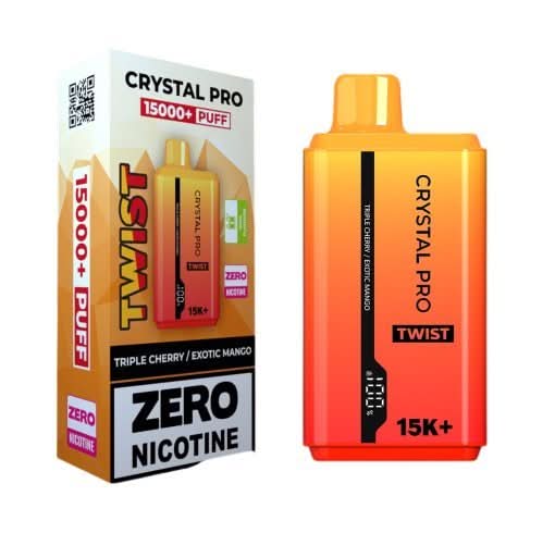 The Crystal Pro Twist 15000+ Puff Disposable Vape Device -Blue Razz Gummy Bear/ Blue Razz Cherry Ice