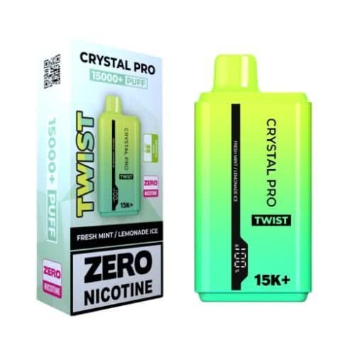 The Crystal Pro Twist 15000+ Puff Disposable Vape Device -Blue Razz Gummy Bear/ Blue Razz Cherry Ice